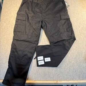 Rothco BDU Cargo Pants Mens XL Regular Black Tactical Battle Dress Uniform New